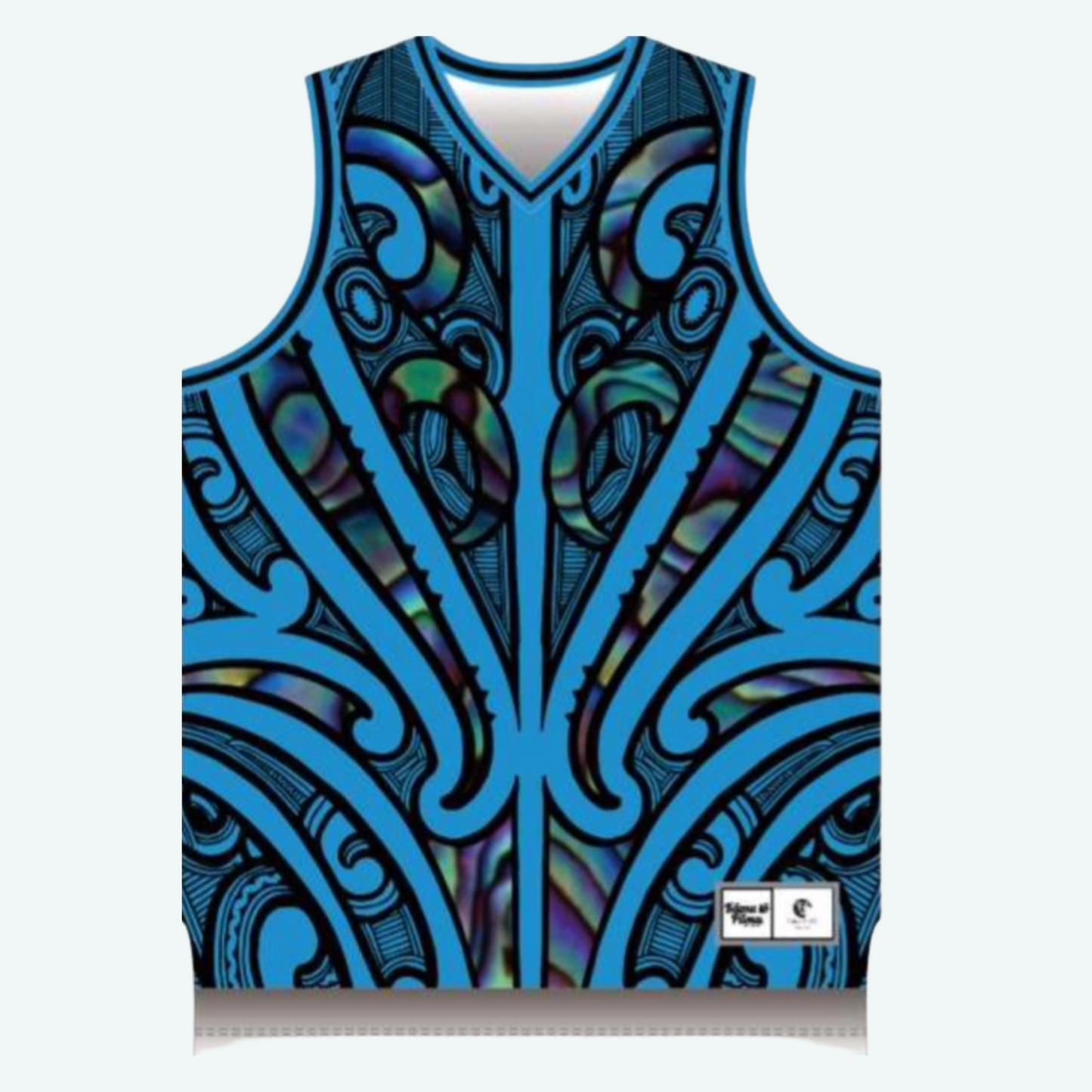 Singlet-Blue Paua